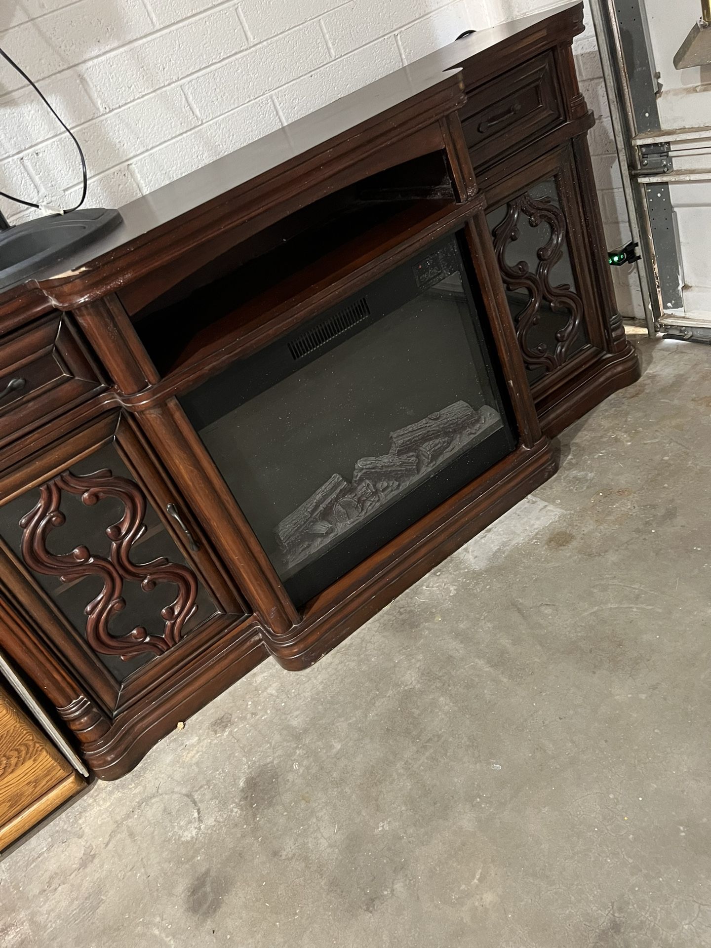 TV stand fireplace for Sale in Glendale, AZ OfferUp