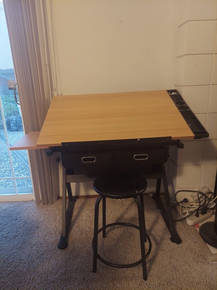 Desk With Stool