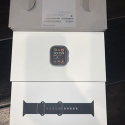 Apple Ultra 2 Watch Black New Open Box Black Ocean Band