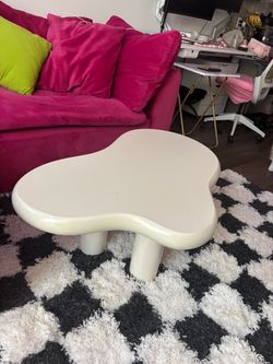 Cloud Shape Coffee Table Cream White