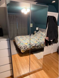 IKEA PAX closet with 3 slide out drawers