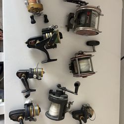 Fishing reels, sold as entire lot