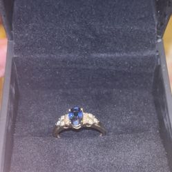 Ring With Blue Stone 