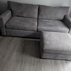 Sofa W/ Ottoman/ Crate And Barrel "PRICE TO SELL" $220!!!