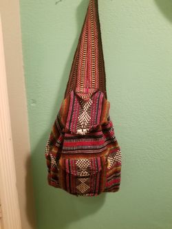 Beautiful Woven Backpack...Med size..Great condition!