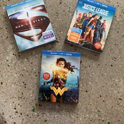 Man Of Steel Justice League Wonder Woman Bluray DVD