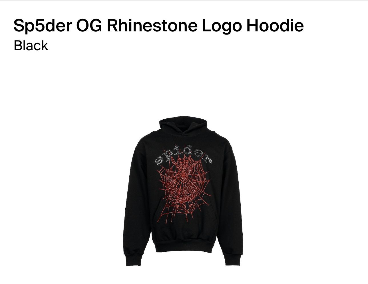 Sp5der Og Rhinestone Logo Hoodie for Sale in San Marcos, CA - OfferUp