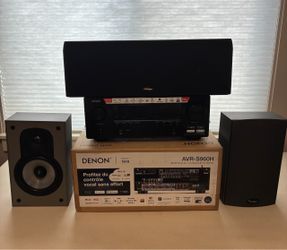 Denon Receiver, Paradigm speakers