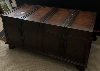 Ashley Mahogany Storage Chest/Coffee Table