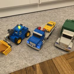 Driven by Battat  – Micro Urban Worker Fleet - 3 pk – Small Toy City Vehicle Set