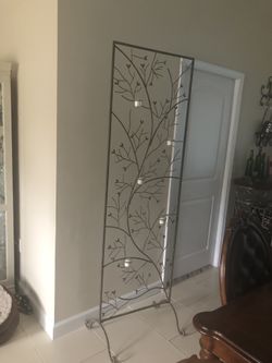 Rod iron candle holder