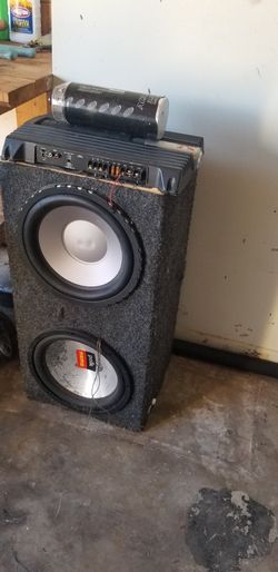 System..2 12s 1000 Watt Amp And Capacitor