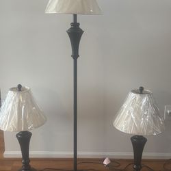 3 piece Vintage Lamp set 