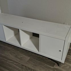 White tv stand