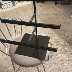 Jewelry Organizer Black Good Condition, Rod Iron