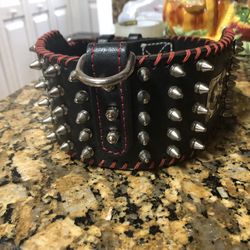 Dog Leather Collar65 -100 Pounds