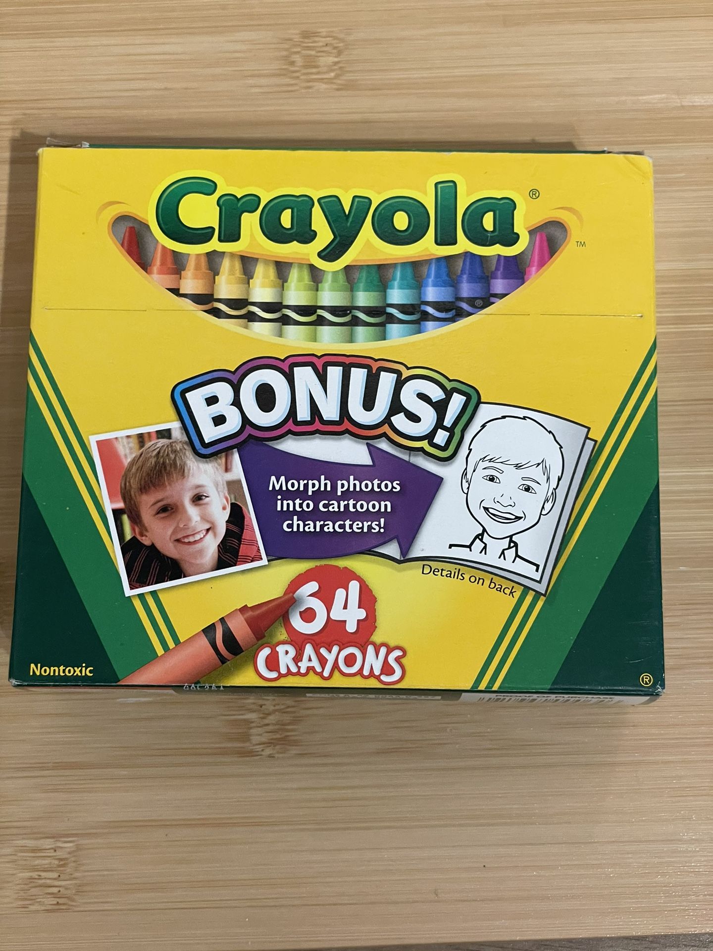 Vintage Crayola 64 crayons box set w/retired discontinued colors - dandelion