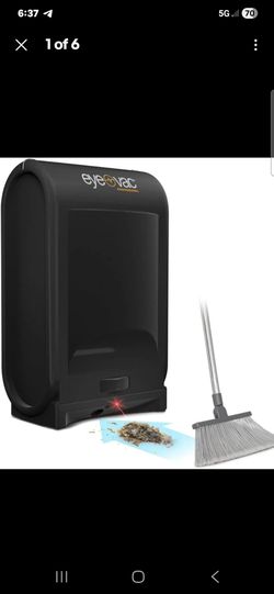 EyeVac Pro Touchless Vacuum Automatic Dustpan - Ultra Fast & Powerful - Black