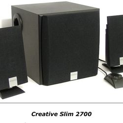 Subwoofer and Speaker system. Creative Inspire 2.1 Slim 2600