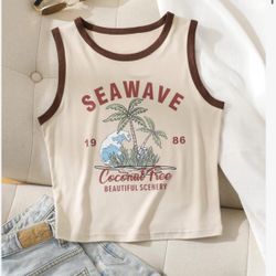 Cropped Seawave Tank Top 