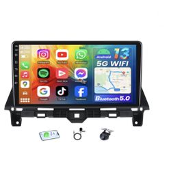 Car Stereo Radio Honda Accord 2008-2012, Wireless CarPlay Android Auto, Bluetooth, GPS, 10.1 Inch Touch Screen Head Units, Wifi, Reverse Backup Camera