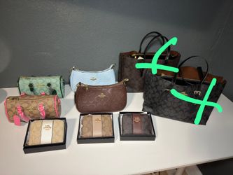 Coach handbags—the last ones remaining.