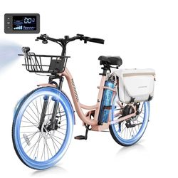26’ MOONCOOL Electric Bicycle    Color - Pink