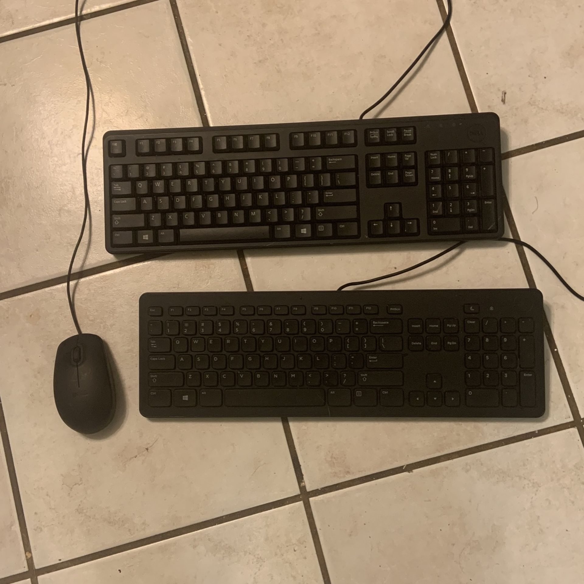 Dell Keyboard And Dell Mouse