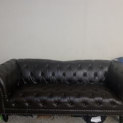 Brown Sofa And Chair 