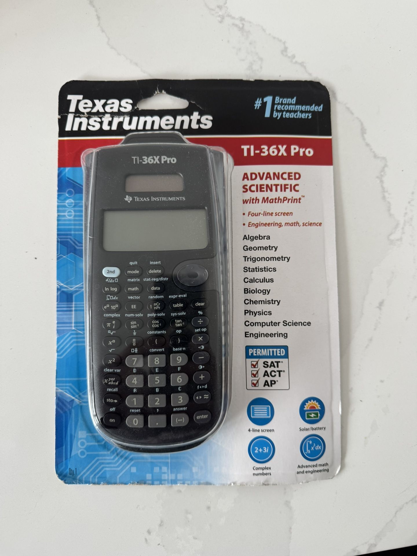 Texas Instruments TI-36X Pro Advanced Scientific 4-Line Screen Calculator NEW