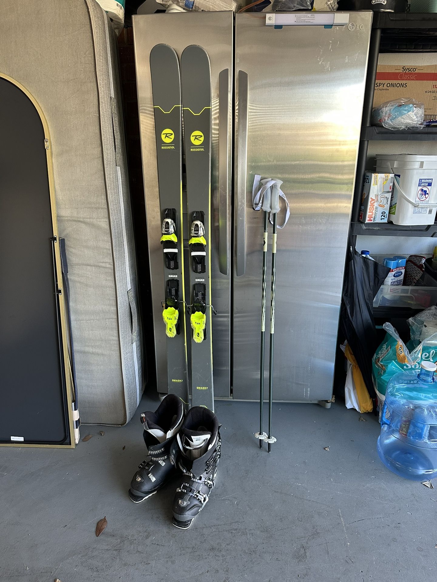 Rossignol Skis, Scott Ski Poles, and Salomon Ski Boots