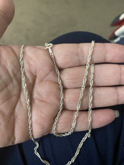 Real 925 Sterling Silver chain necklace