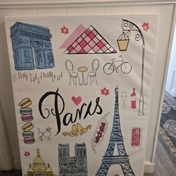 Extra Large Paris Canvas