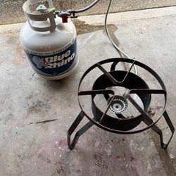 Gas Burner With Propane Tank