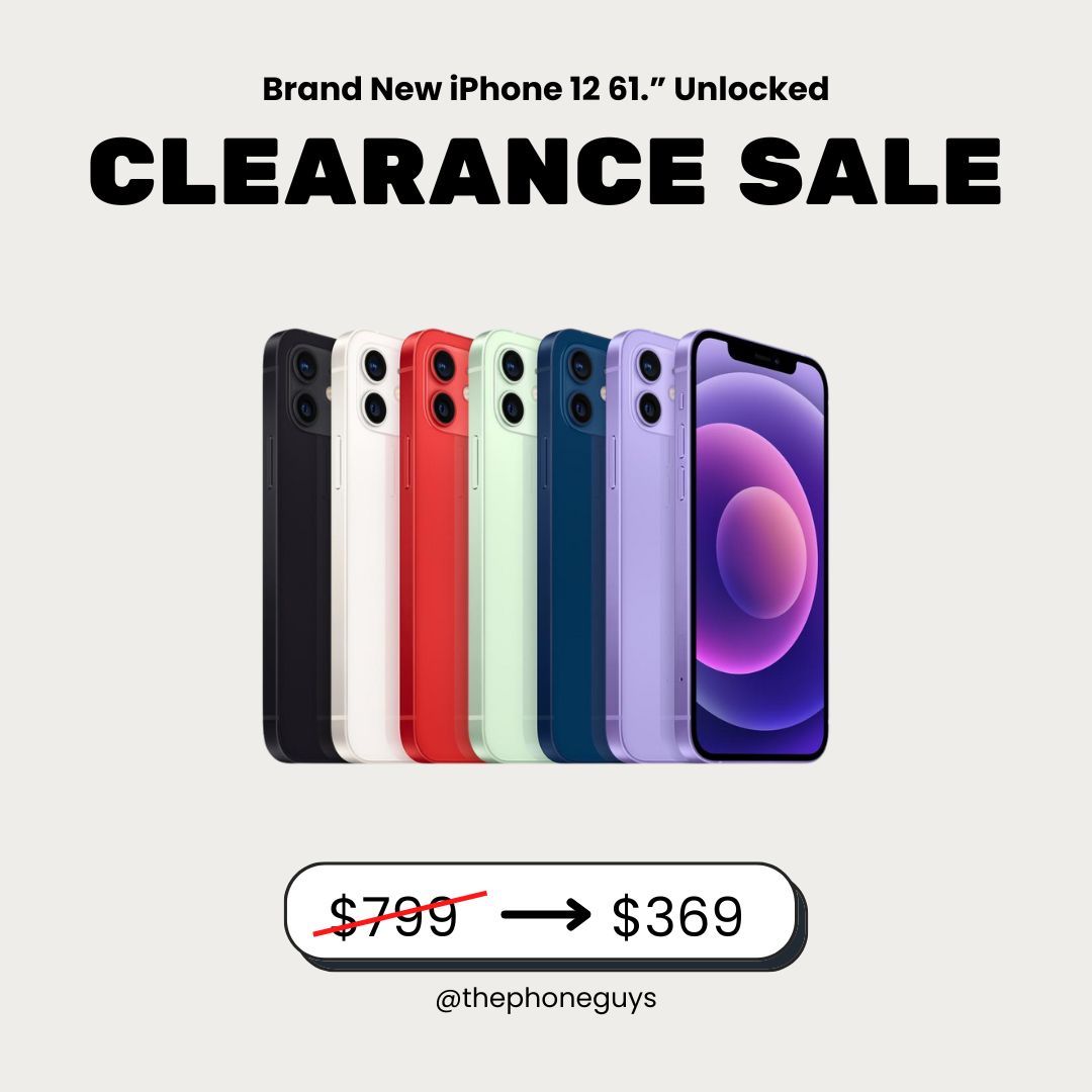 iPhone 12 Nuevo – Desbloqueado | ¡Solo $369! 🔓🔥