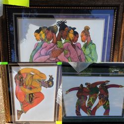 Charles Gibbs Framed Art 3pc Lot