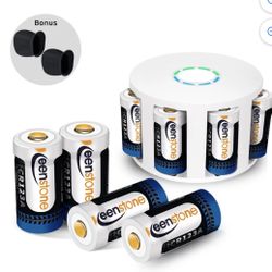8 PCS Li-ion Battery 3.7V 700mAh for With Charger Arlo Security Cameras Series