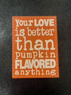 Fall Decor - Pumpkin Sign