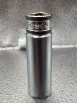 Vintage Snap-on SFM14 3/8" Drive 14mm 12-Point Deep Metric Socket USED