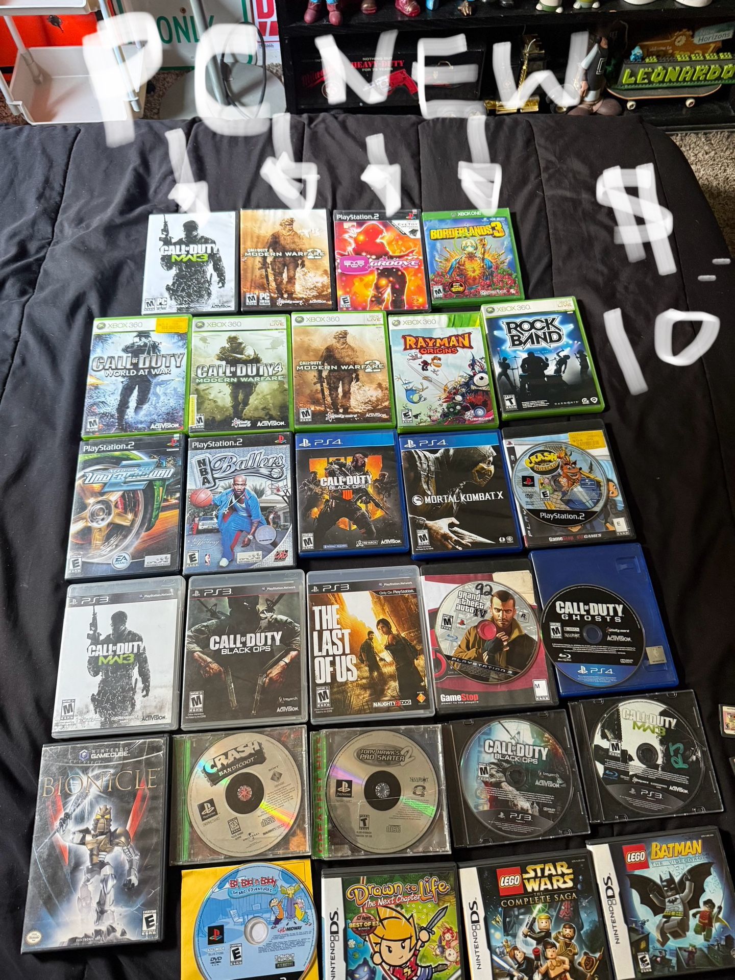 Video Games $10 EACH PC,PS4,,PS3,PS2,PS1,Xbox360,DS Swipe Left ππ½ For Pictures
