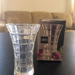 Mikasa Glass Bud Vase New