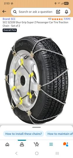 SCC SZ339 Shur Grip Super Z tire Chains