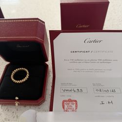 Authentic Cartier Clash Ring – 18K Rose Gold – Size 51 – Full Set