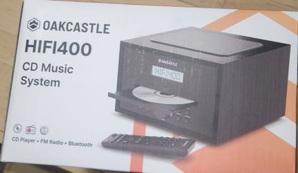 Oakcastle HIFI400 CD Music System - FM Radio, Bluetooth, USB, AUX - Black