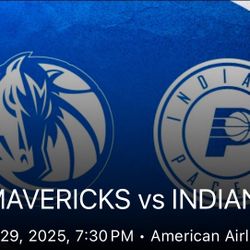 2 Tickets Por $30 Dallas Mavs Vs Indiana Pacers hoy  Oct/29/25 A Las 7:30 Pm 