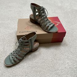 Comfortiva Blossom Leather Sandal - 9M/EU 40.5