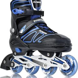 Boys Kids Adjustable Inline Skates, Girls Inline Skates for Kids, Beginner Roller Skates for Girls Men and Ladies Outdoor

