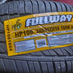 4 NEW TIRES FULLWAY 245/45/18