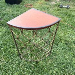 Decorative Corner Accent Table | Cherry Wood-Look Top | 29” Tall