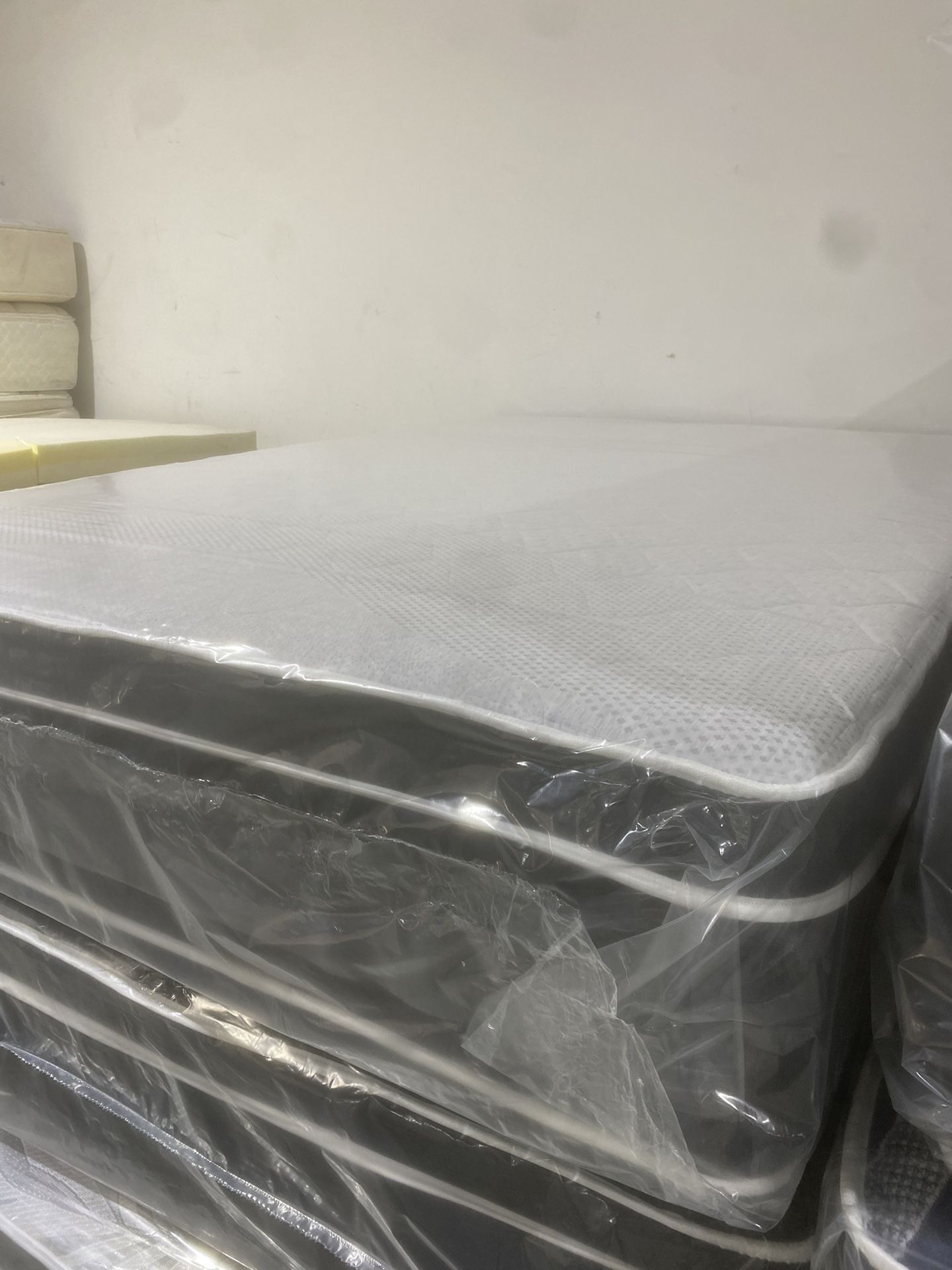 Queen Pillowtop Mattress And Box Spring New In Plastic Free Delivery In Atlanta 